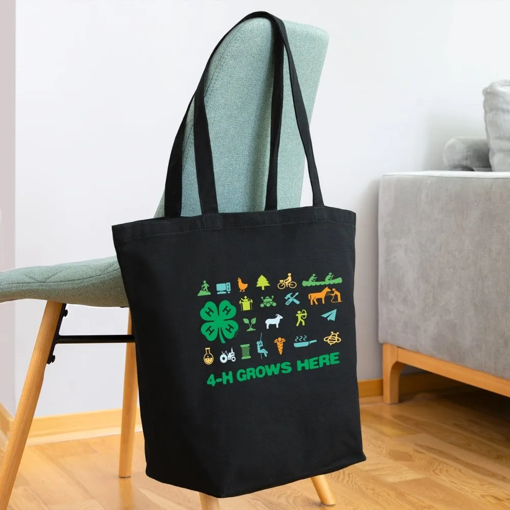 4-H Grows Here Eco-Friendly Cotton Icon Tote