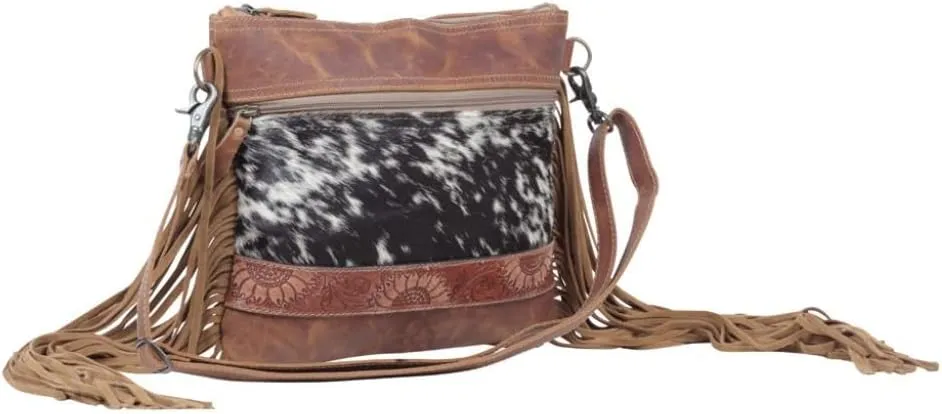 Arne Leather Fringe Crossbody