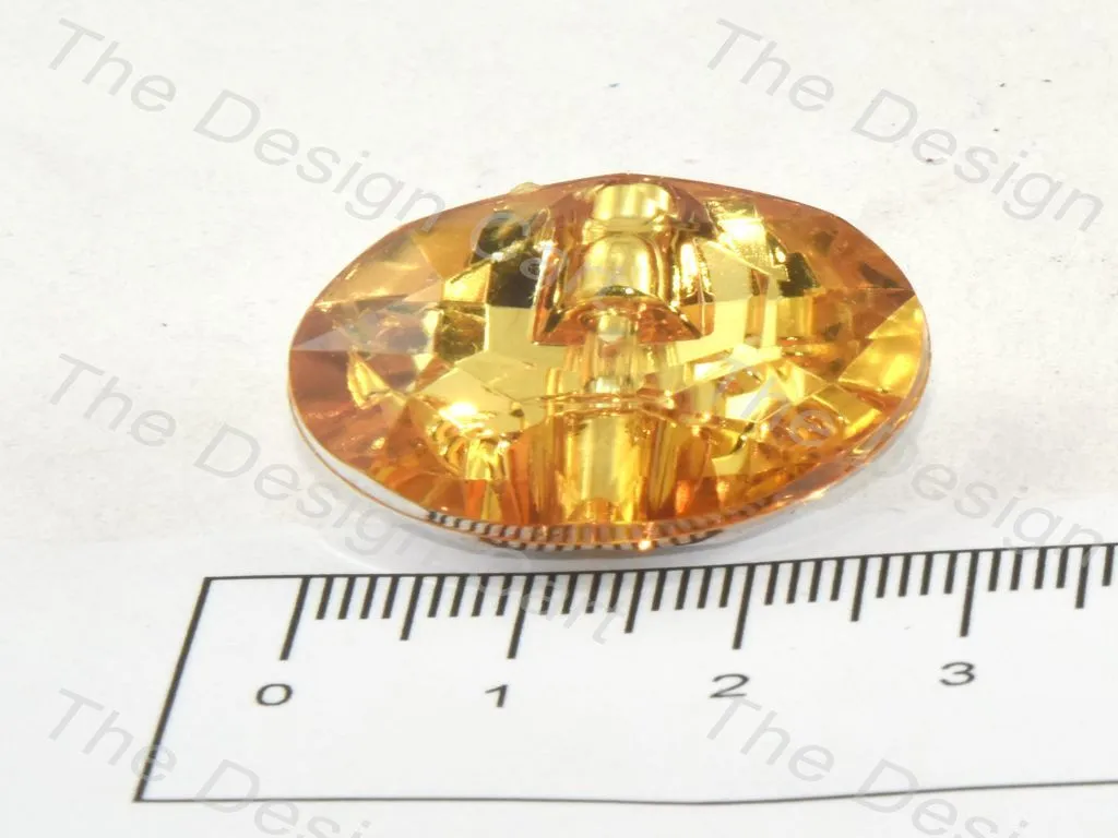 Baby Pink Sun Design Crystal Button