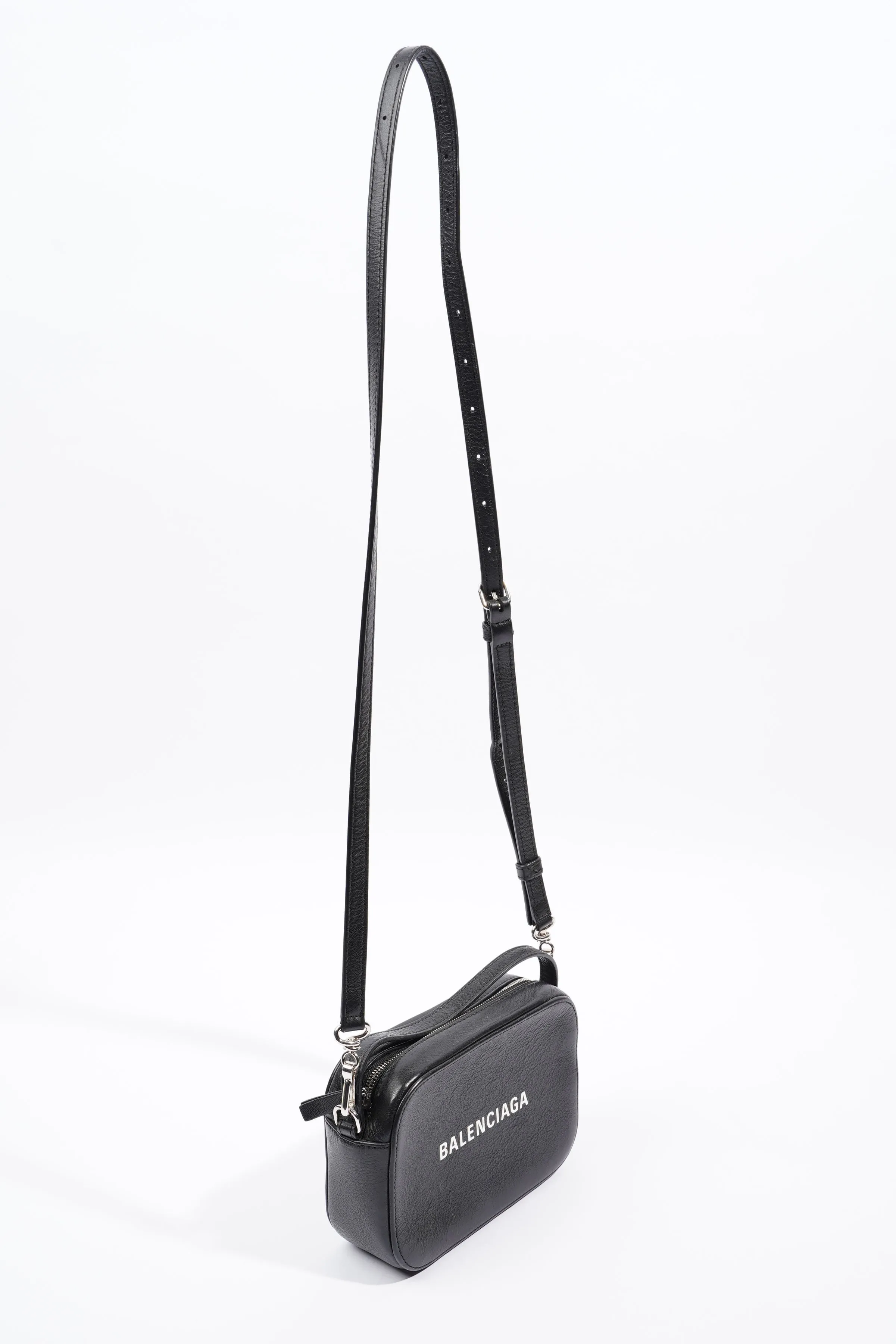 Balenciaga Everyday Camera Bag Black Leather XS