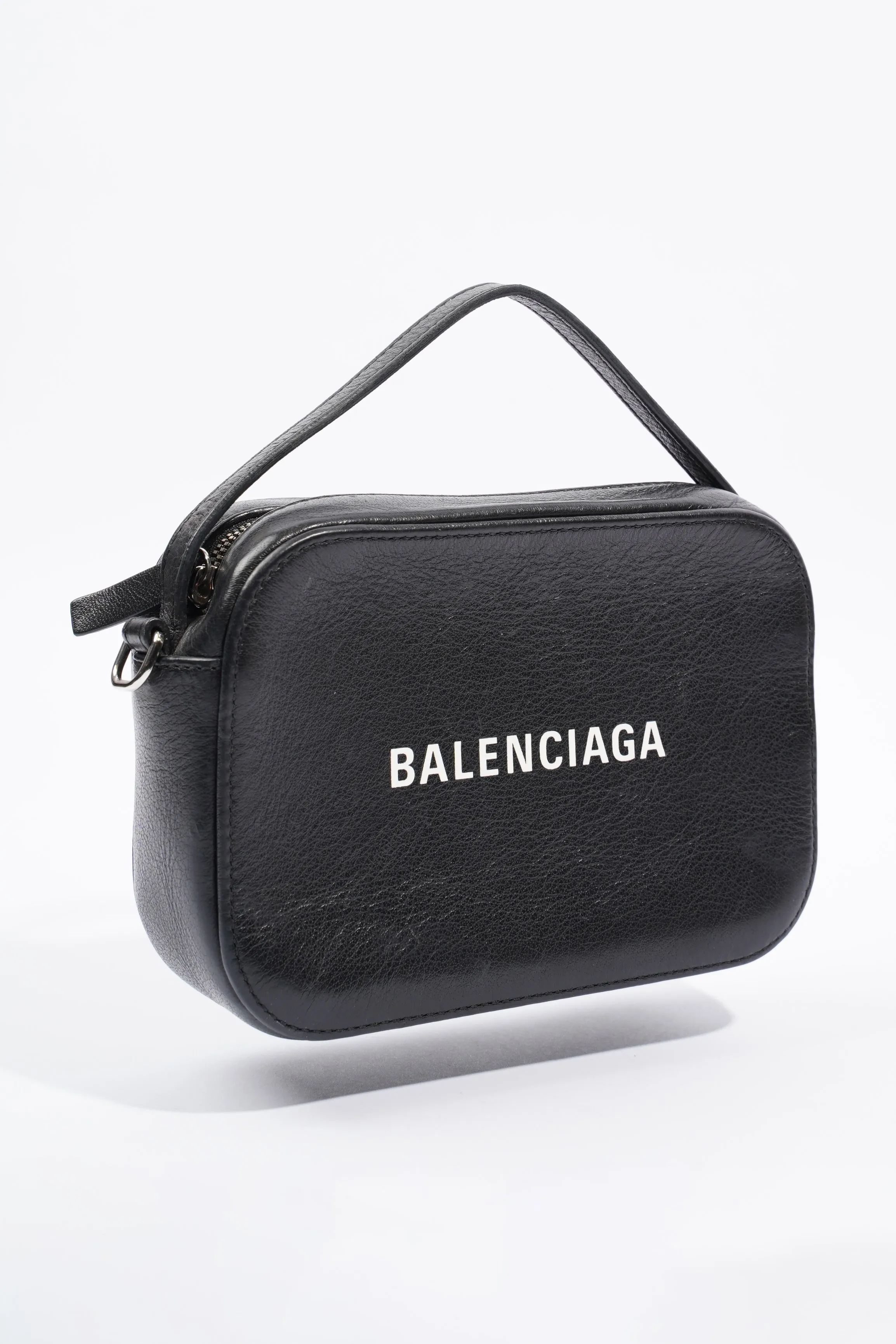 Balenciaga Everyday Camera Bag Black Leather XS