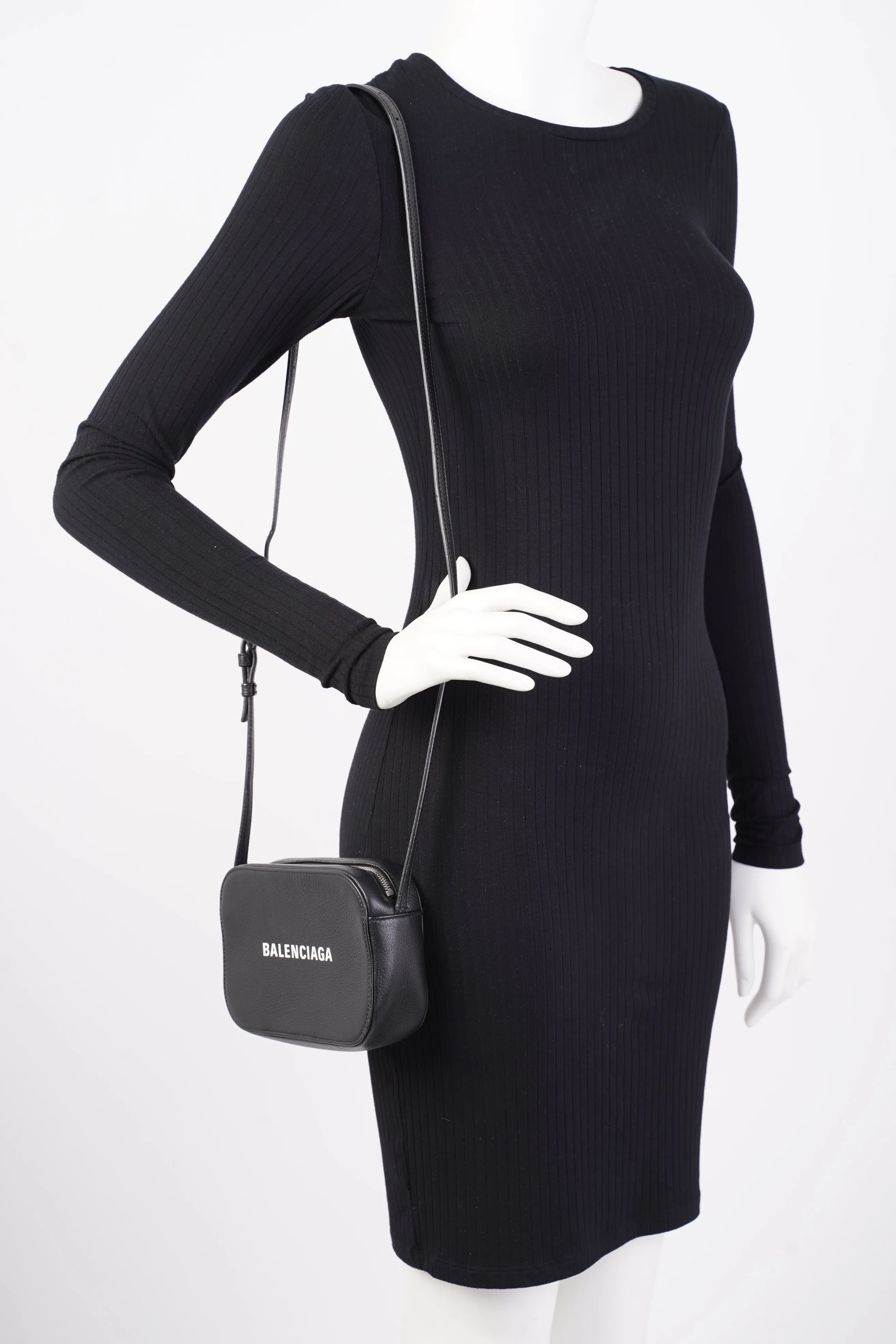 Balenciaga Everyday XS Camera Bag Black Leather