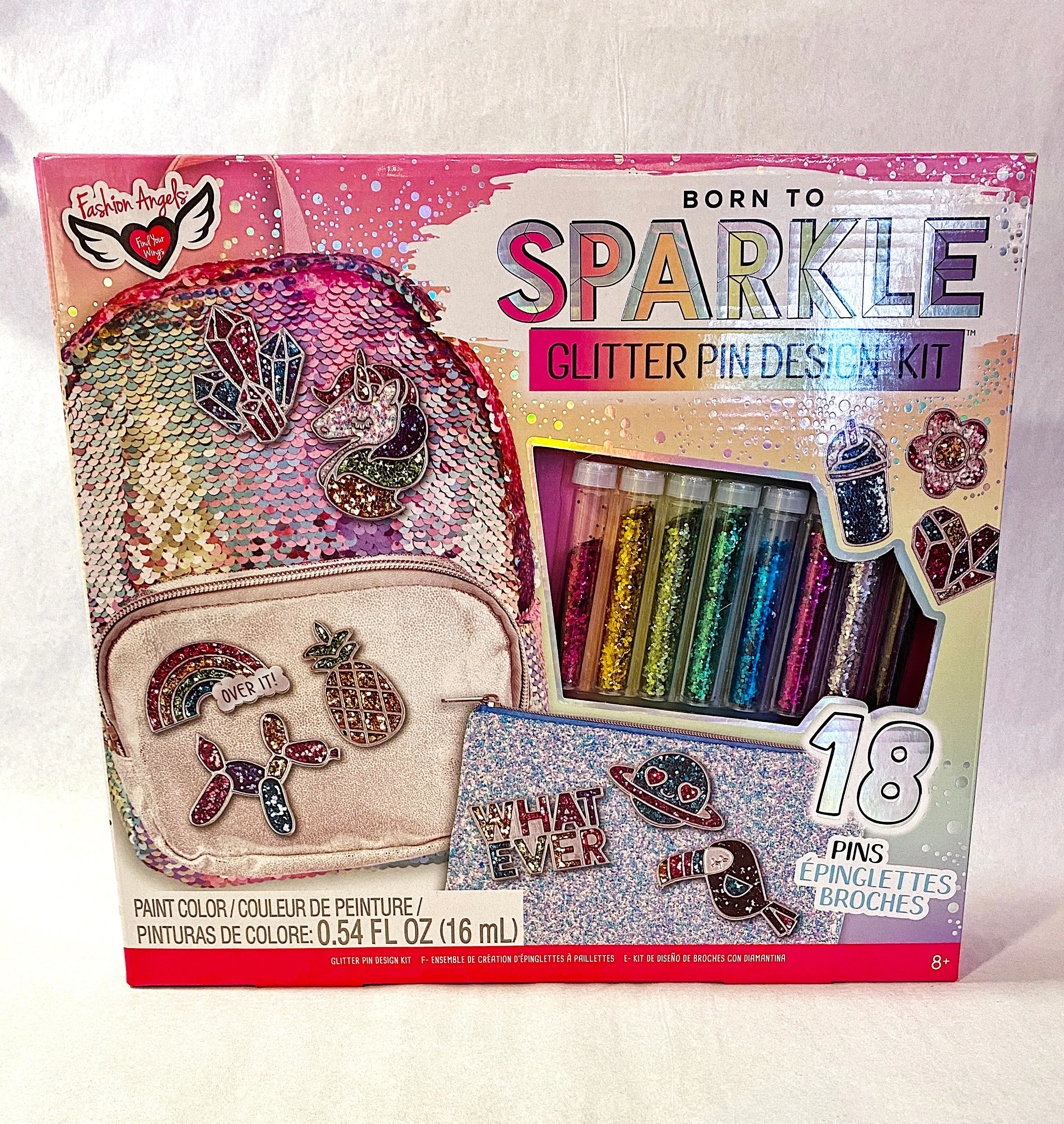 “Born To Sparkle” Glitter Pin Design Kit