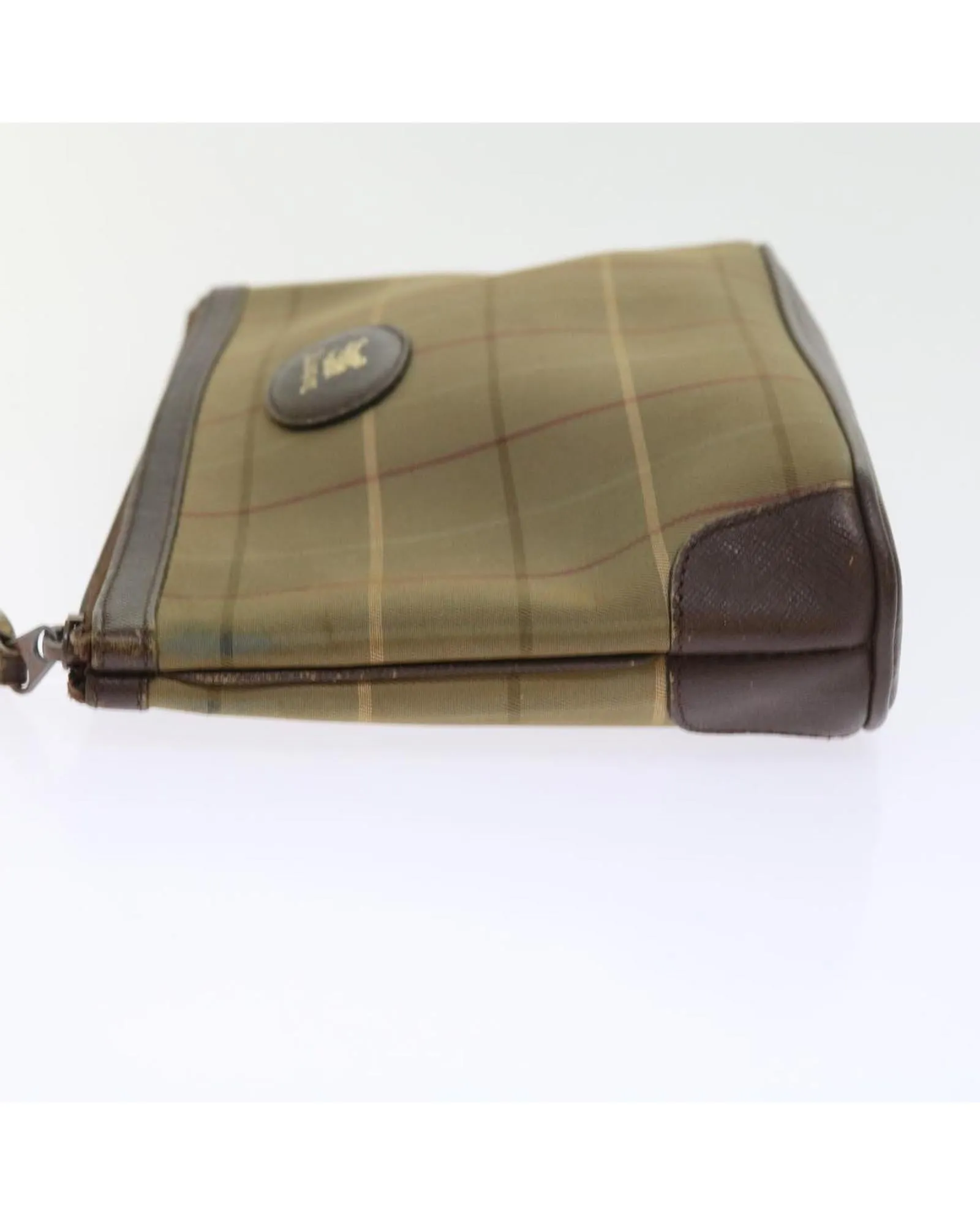 Canvas Clutch Bag with Nova Check Design