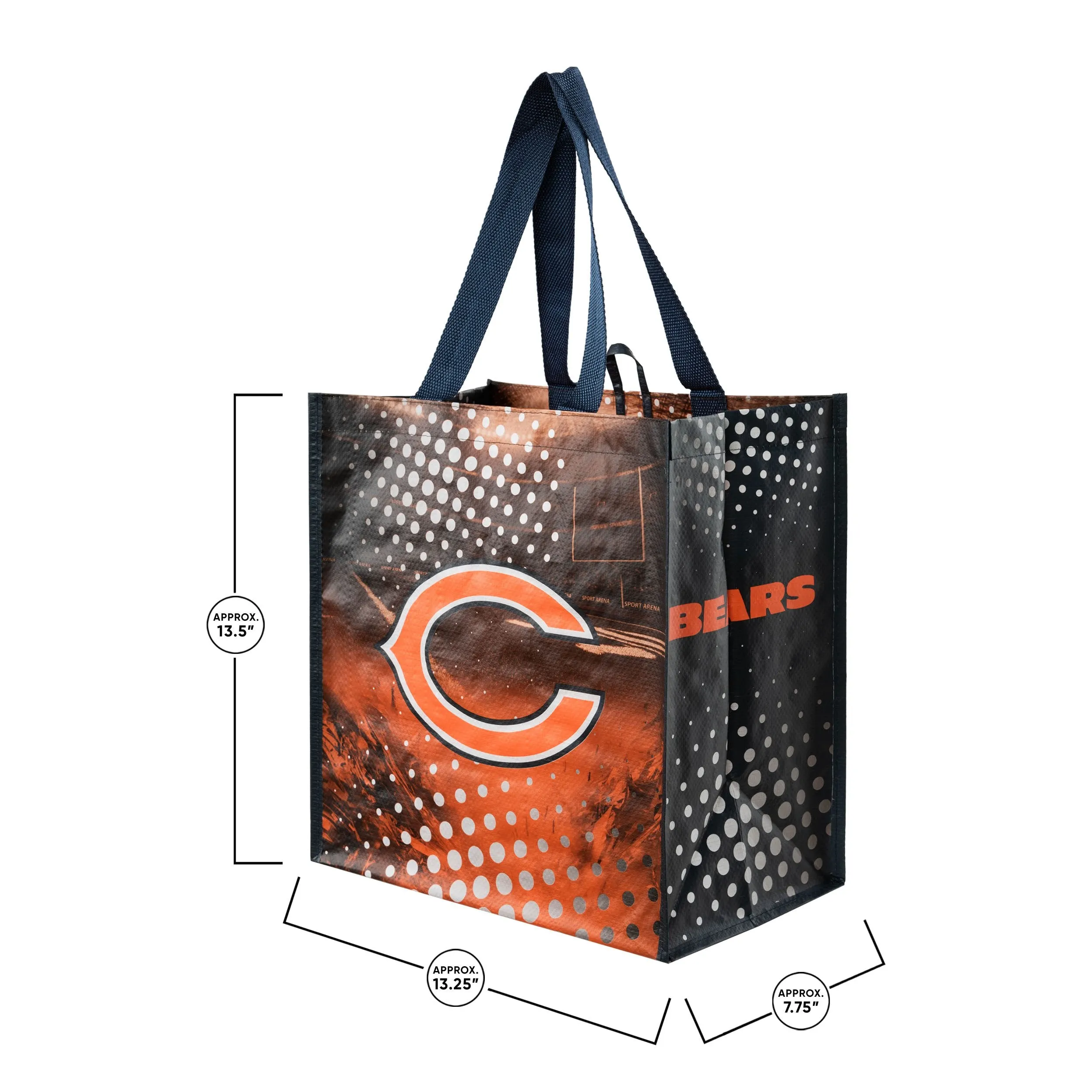 Chicago Bears NFL 4 Pack Reusable Shopping Bags