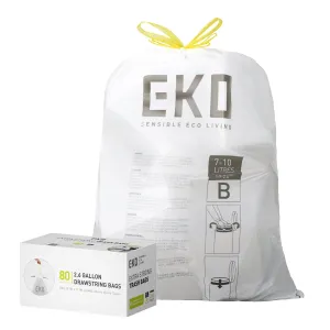 Code B - 2.6 Gallon Easy-Dispense Roll Trash Bag - 80 Count (7-10L)