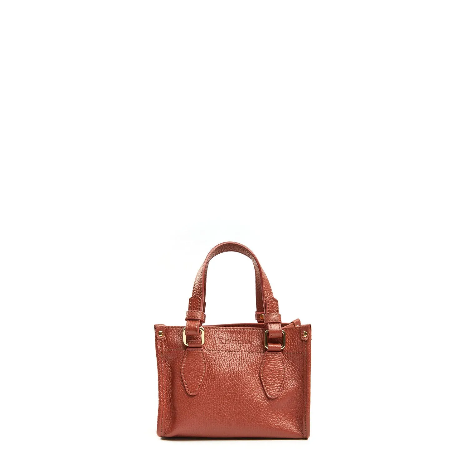 DARK BROWN MINI SHOPPING BAG