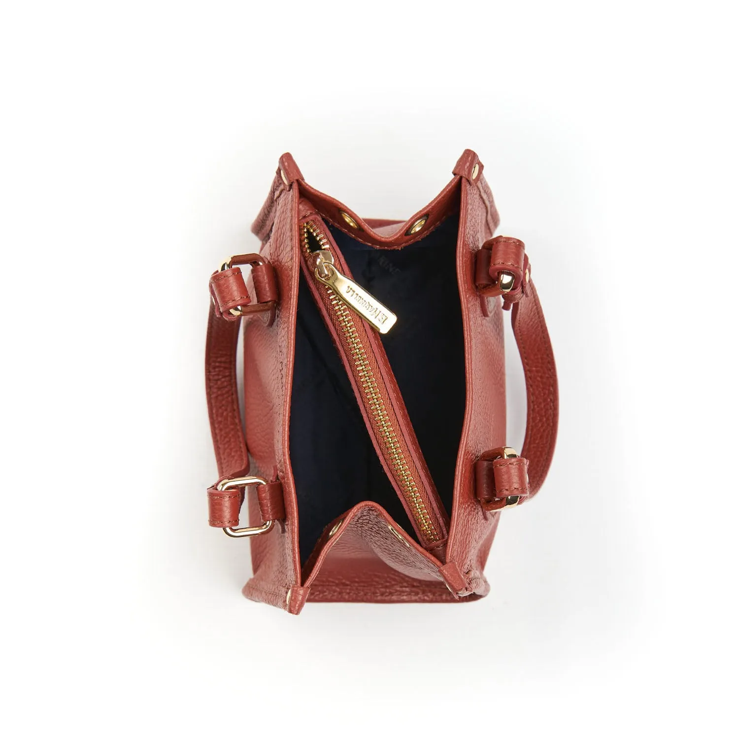 DARK BROWN MINI SHOPPING BAG