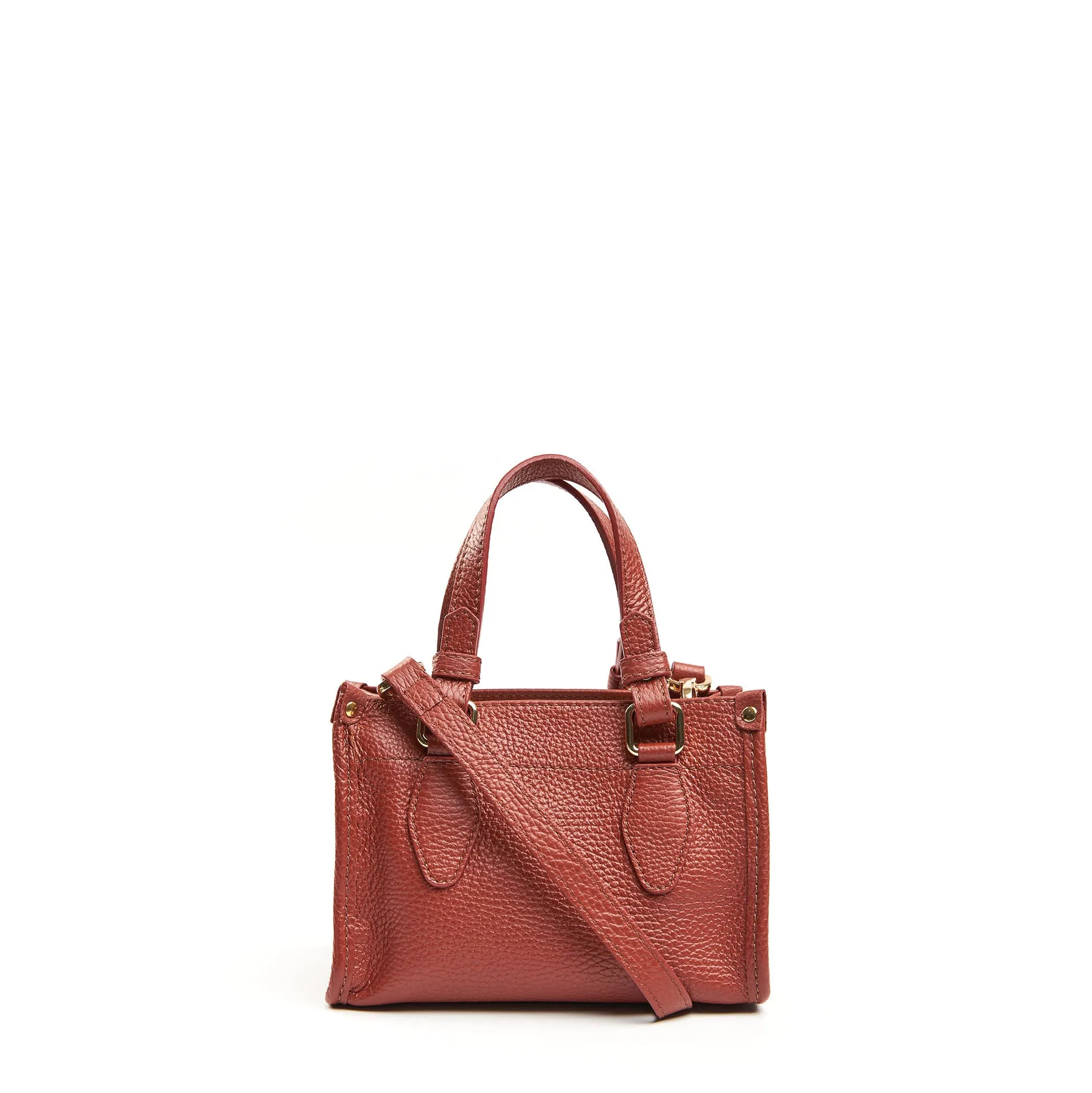 DARK BROWN MINI SHOPPING BAG