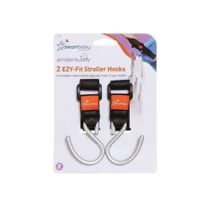 Dreambaby Stroller Buddy EZY-Fit Stroller Hooks, Black
