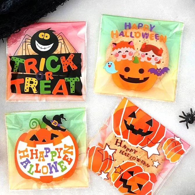 Halloween Self-Adhesive Baking Packaging Bags