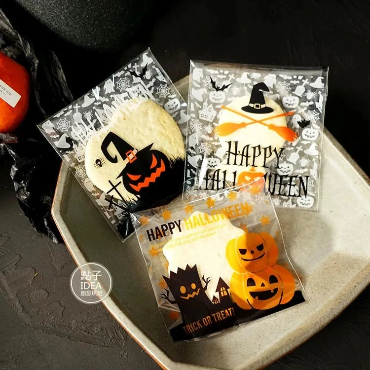 Halloween Self-Adhesive Baking Packaging Bags
