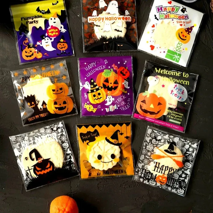 Halloween Self-Adhesive Baking Packaging Bags