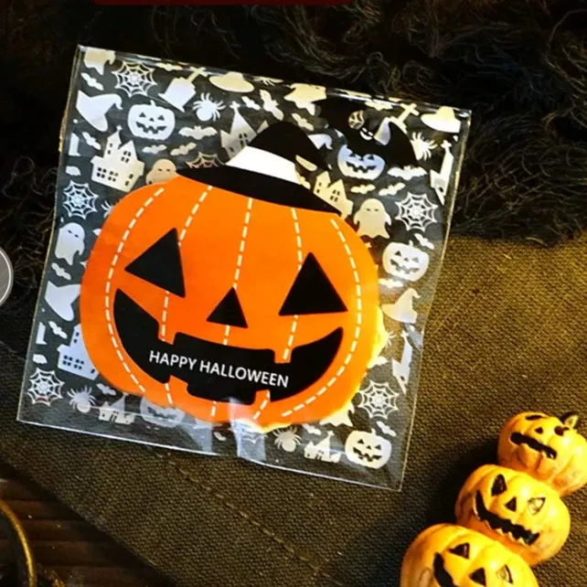 Halloween Self-Adhesive Baking Packaging Bags