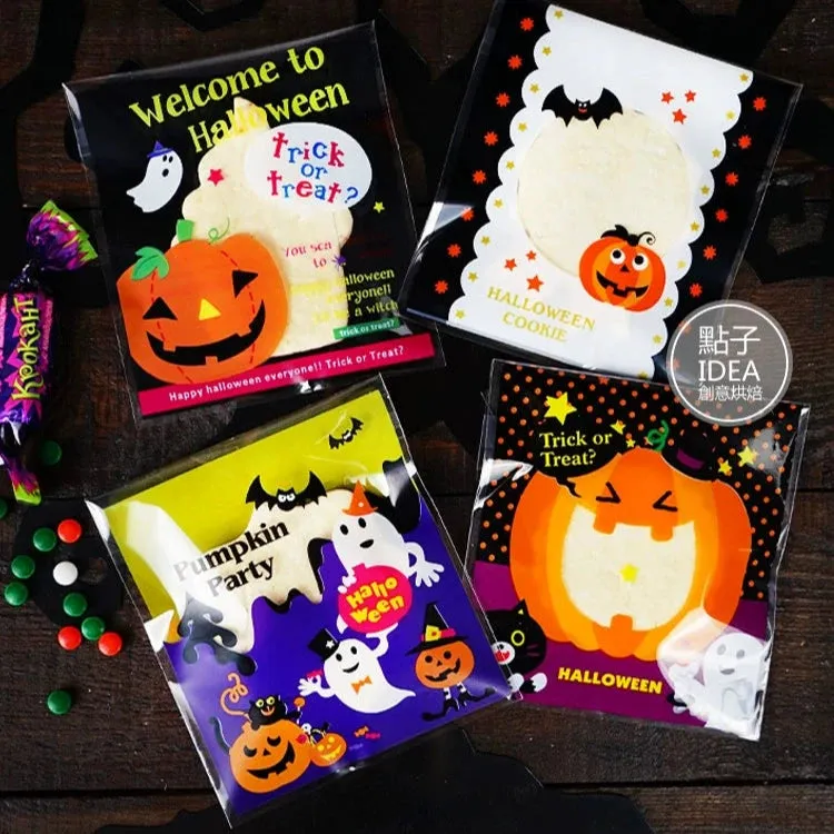 Halloween Self-Adhesive Baking Packaging Bags
