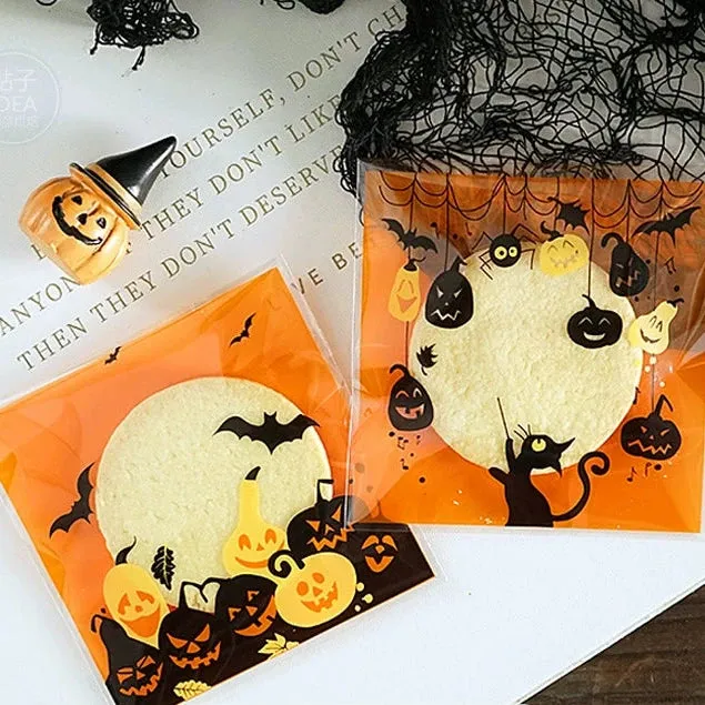 Halloween Self-Adhesive Baking Packaging Bags