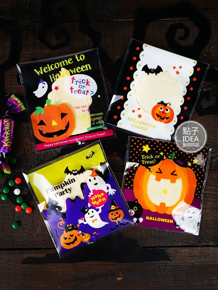 Halloween Self-Adhesive Baking Packaging Bags