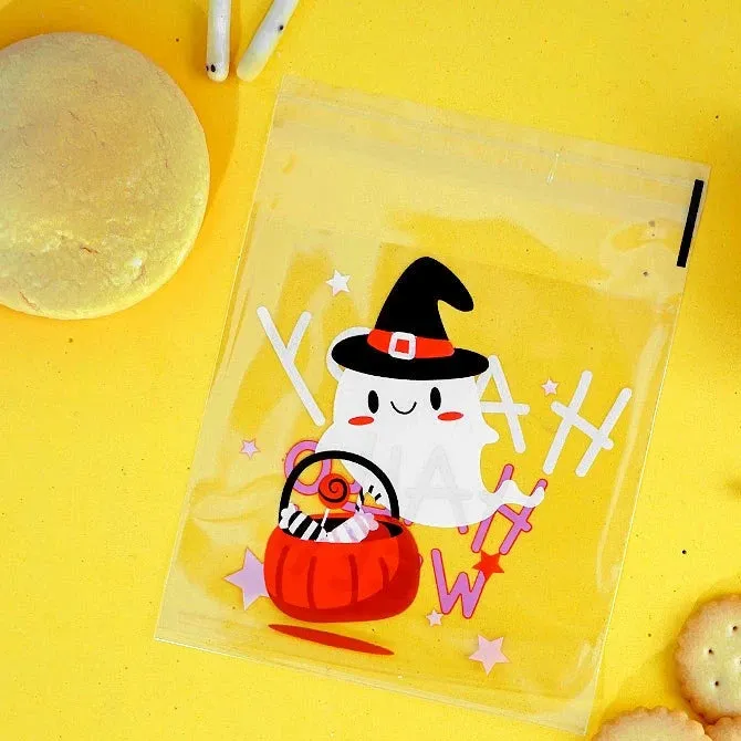 Halloween Self-Adhesive Baking Packaging Bags