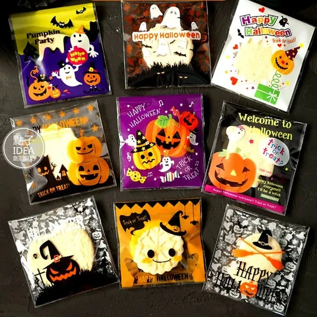 Halloween Self-Adhesive Baking Packaging Bags