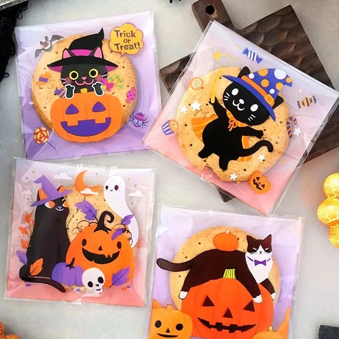 Halloween Self-Adhesive Baking Packaging Bags