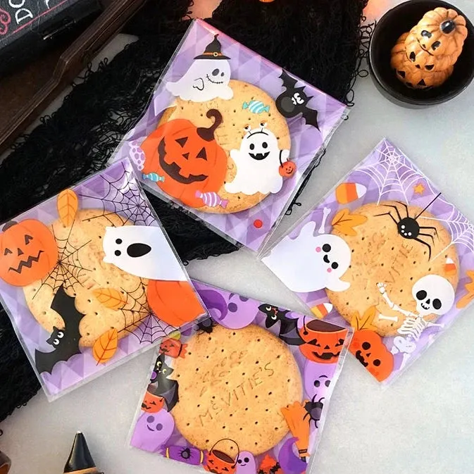 Halloween Self-Adhesive Baking Packaging Bags