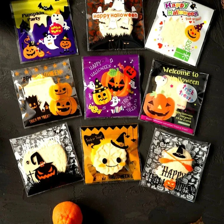 Halloween Self-Adhesive Baking Packaging Bags