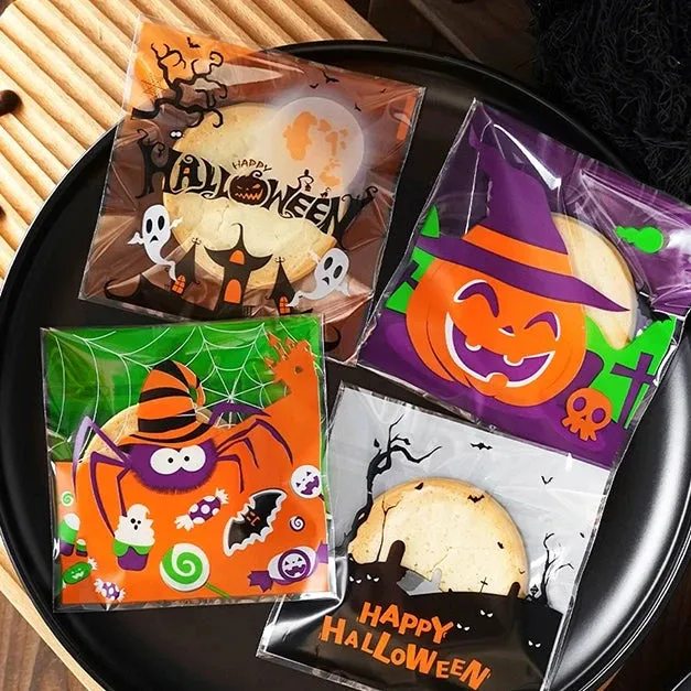 Halloween Self-Adhesive Baking Packaging Bags