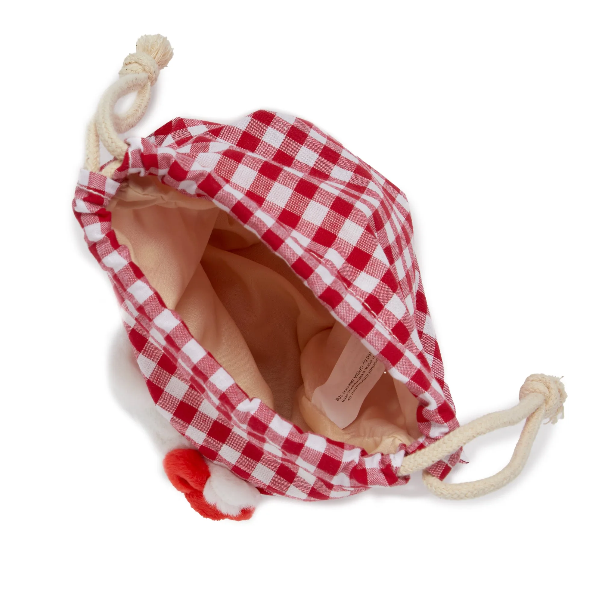Hello Kitty Drawstring Pouch (Gingham Cafe Series)