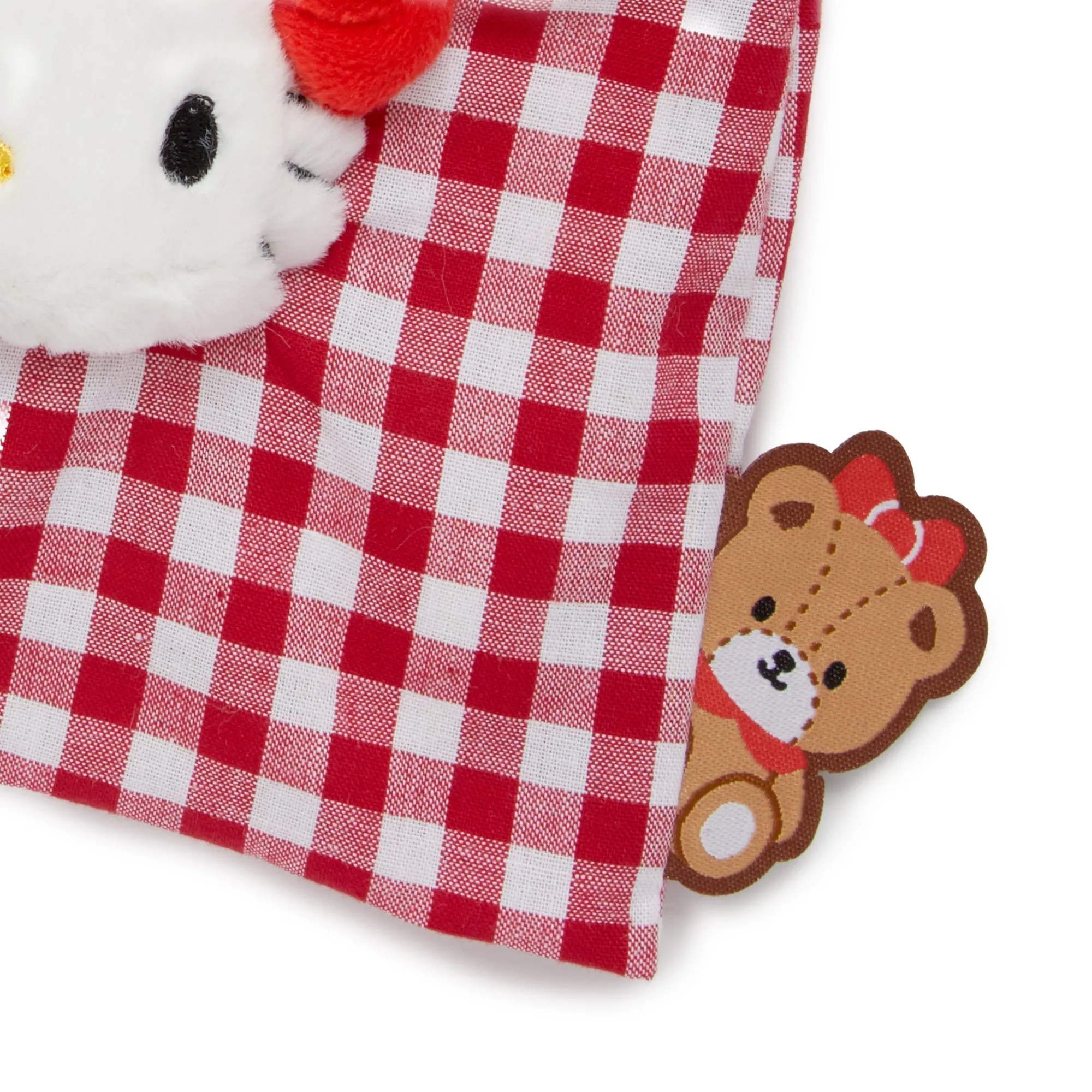Hello Kitty Drawstring Pouch (Gingham Cafe Series)