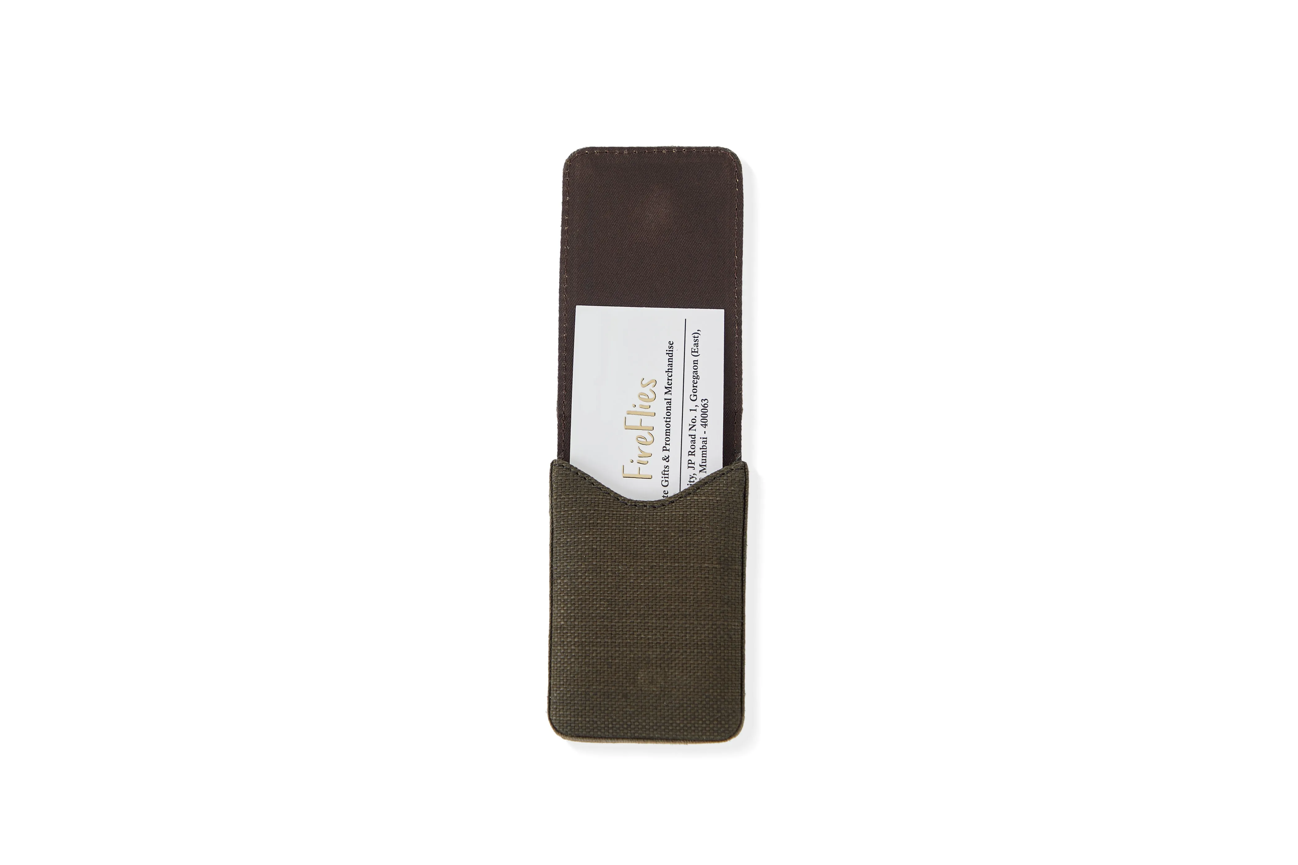 Hemp Fliptop Vertical Card Holder