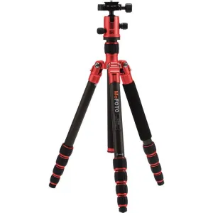 MeFOTO Roadtrip Convertible Tripod Kit Carbon Fibre - Red