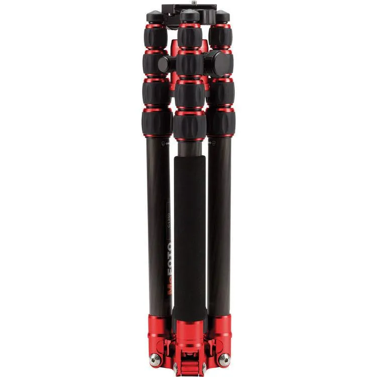MeFOTO Roadtrip Convertible Tripod Kit Carbon Fibre - Red
