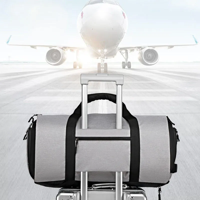 Men Large Capacity Multi-function Handbag Crossbody Bag Travel Bag Sport Bag