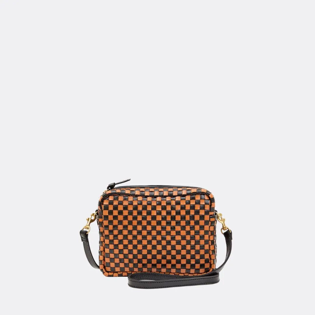 Midi Sac (Black & Natural Woven Checker)