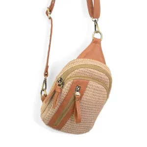 Natural Straw Skylar Sling Bag