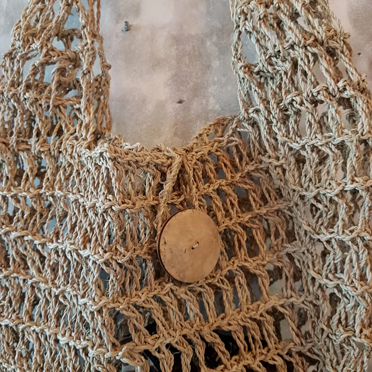 Natural Woven String Jute Shoulder Bag