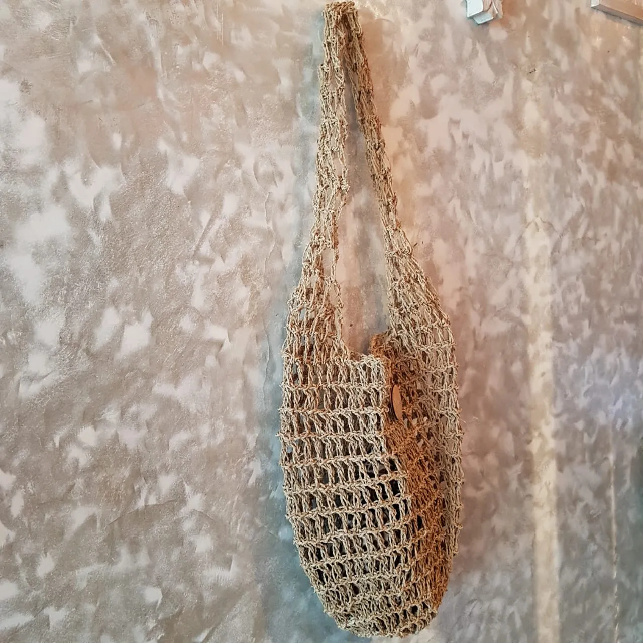 Natural Woven String Jute Shoulder Bag