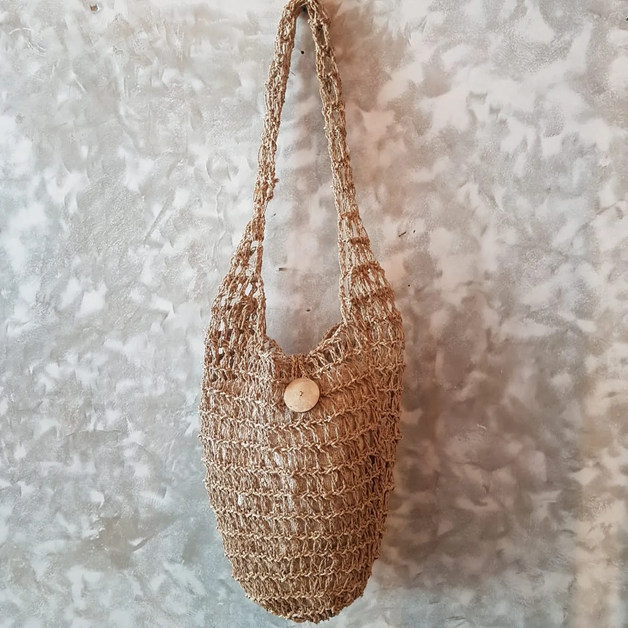 Natural Woven String Jute Shoulder Bag