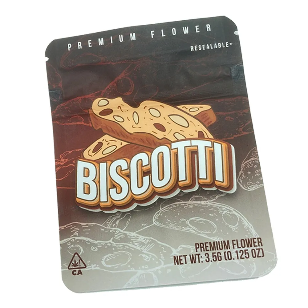 Premium Mylar Bags - Biscotti - 10cm x 12.8cm (Pack of 12)