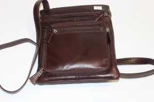 Purse - Burgundi Genuine Leather Crossbody