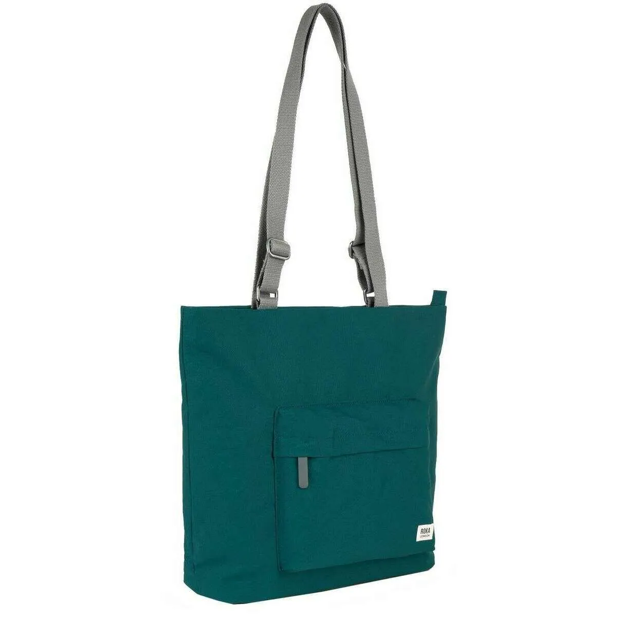 Roka Trafalgar B Recycled Canvas Tote Bag - Teal Blue