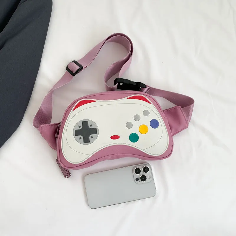 Sohiwoo Gamepad Design Chest Bag Versatile Crossbody Bag & Purse Color Contrast Sling Bag
