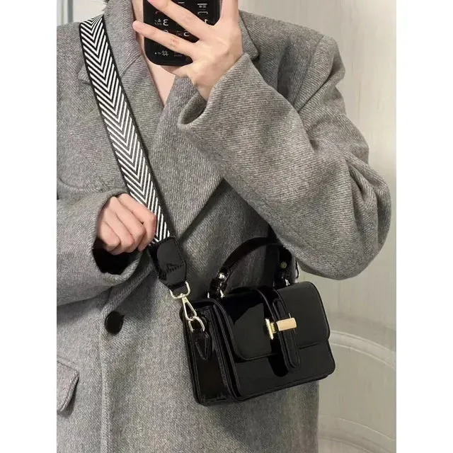 Sohiwoo Handbags Crossbody Sac Bags Black Purses Hobo à Shoulder Main Plaid Women Bag Femme Flap For And