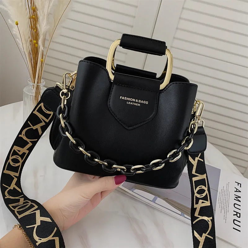 Sohiwoo Retro Square Crossbody Satchel Bag Classic Solid Color Handbag Versatile Shoulder Bag
