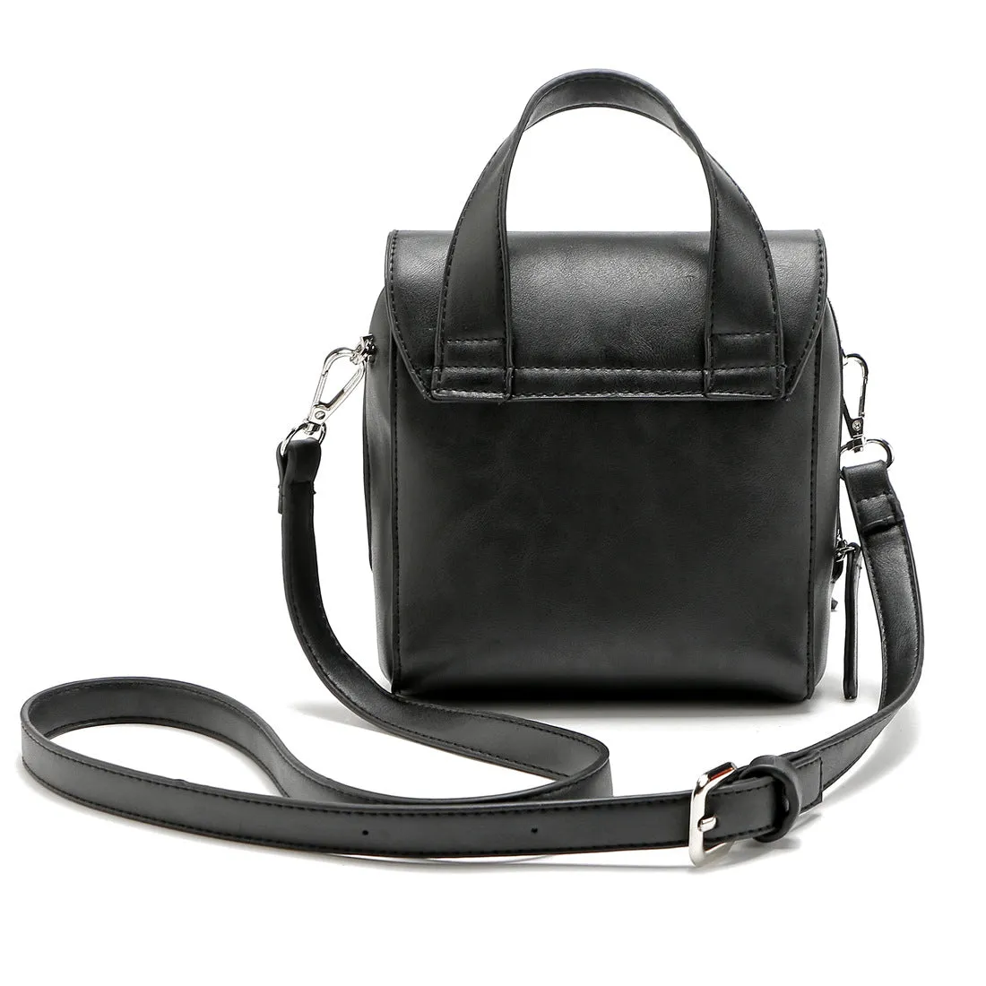 Sohiwoo Solid Color Crossbody Flap Bag Tassel Decor Handbags Fashion Versatile Shoulder Bag