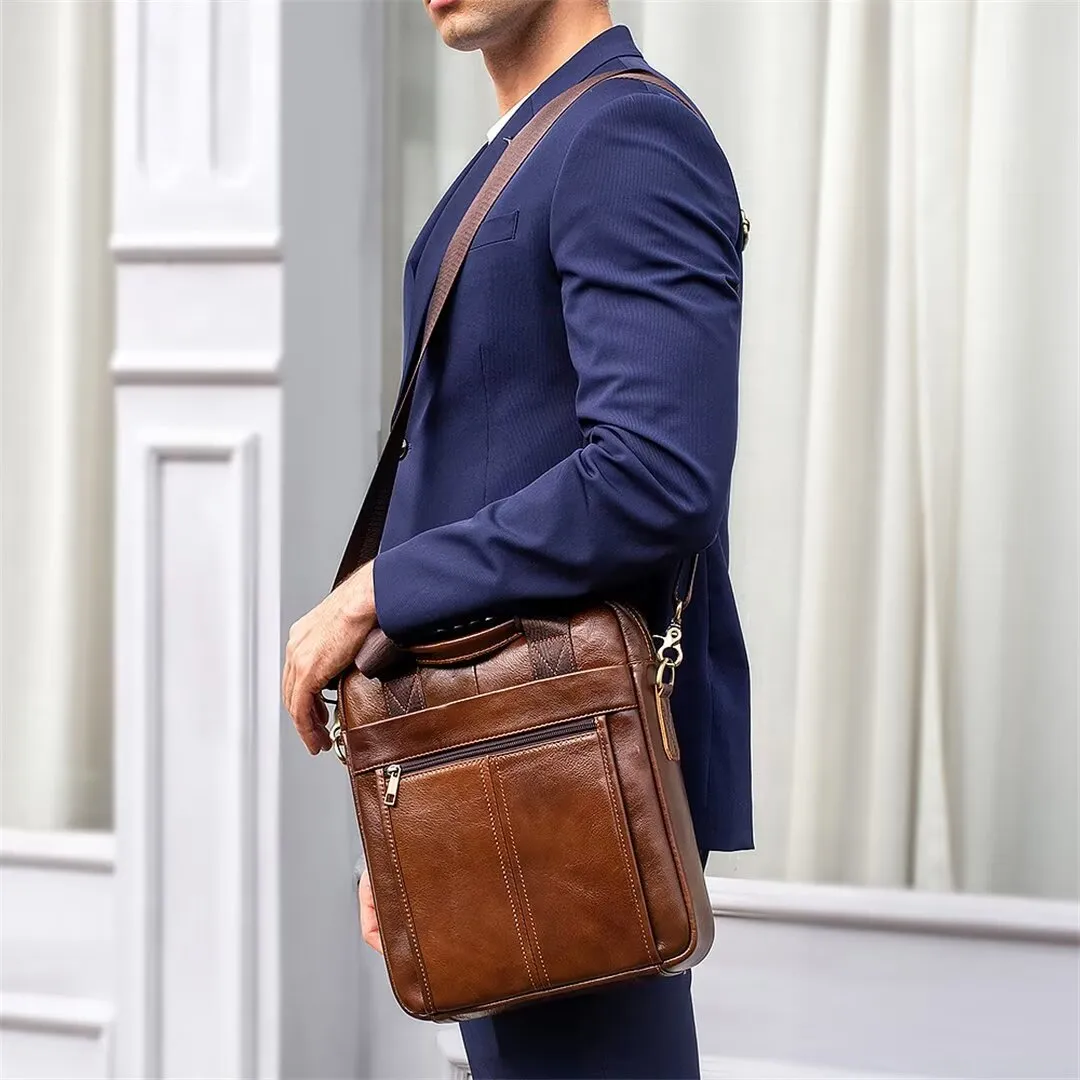 Sophisticated Voyager Men's Alligator Leather Bag