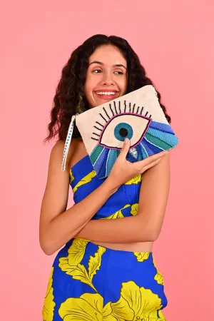 Wanderlust Evil Eye Clutch
