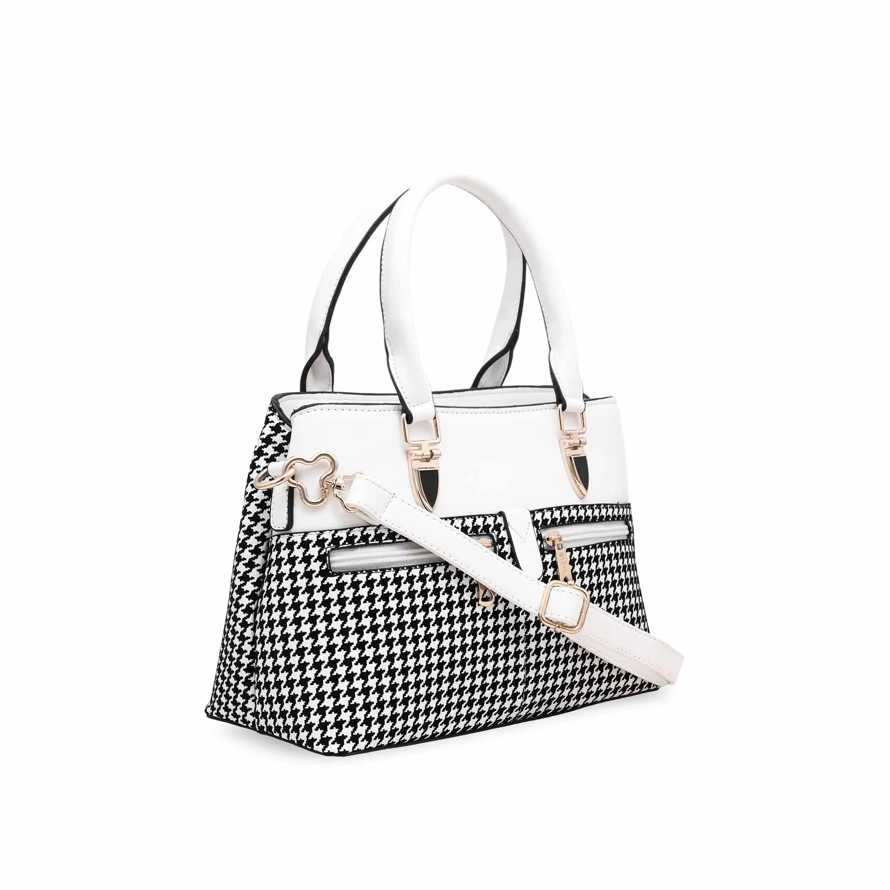 White Tote Hand Bag P55563